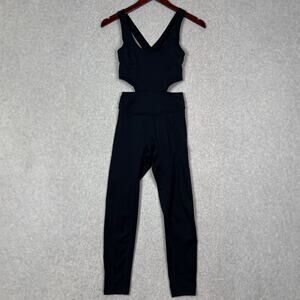 Free People Movement Back It Up Jumpsuit in Black Size XS